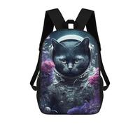 sinyumoney Sacs D'école Pour Enfants Imprimés En 3D Astronaut Cat in Space Sac À Dos De Voyage Léger, Sac À Livres, Sac D'école Pour Enfants Garçons Et Filles 17inch