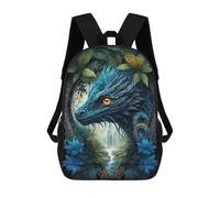 sinyumoney Sacs D'école Pour Enfants Imprimés En 3D Blue Dragon's Gaze Sac À Dos De Voyage Léger, Sac À Livres, Sac D'école Pour Enfants Garçons Et Filles 17inch