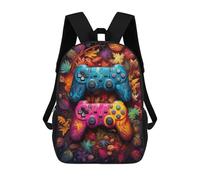 sinyumoney Sacs D'école Pour Enfants Imprimés En 3D Colorful Autumn Gaming Controllers -1 Sac À Dos De Voyage Léger, Sac À Livres, Sac D'école Pour Enfants Garçons Et Filles 17inch