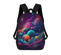 sinyumoney Sacs D'école Pour Enfants Imprimés En 3D Colorful Cosmic Landscape -2 Sac À Dos De Voyage Léger, Sac À Livres, Sac D'école Pour Enfants Garçons Et Filles 17inch