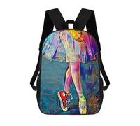 sinyumoney Sacs D'école Pour Enfants Imprimés En 3D Colorful Dance Shoes Sac À Dos De Voyage Léger, Sac À Livres, Sac D'école Pour Enfants Garçons Et Filles 17inch