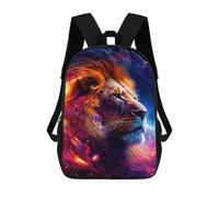 sinyumoney Sacs D'école Pour Enfants Imprimés En 3D Cosmic Lion Majesty -1 Sac À Dos De Voyage Léger, Sac À Livres, Sac D'école Pour Enfants Garçons Et Filles 17inch