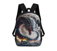 sinyumoney Sacs D'école Pour Enfants Imprimés En 3D Dragon Moon Rising -1 Sac À Dos De Voyage Léger, Sac À Livres, Sac D'école Pour Enfants Garçons Et Filles 17inch