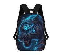 sinyumoney Sacs D'école Pour Enfants Imprimés En 3D Electric Tiger Roar -5 Sac À Dos De Voyage Léger, Sac À Livres, Sac D'école Pour Enfants Garçons Et Filles 17inch