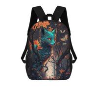 sinyumoney Sacs D'école Pour Enfants Imprimés En 3D Enchanted Forest Fox -2 Sac À Dos De Voyage Léger, Sac À Livres, Sac D'école Pour Enfants Garçons Et Filles 17inch