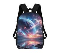 sinyumoney Sacs D'école Pour Enfants Imprimés En 3D Fantasy Galaxy Reflections -1 Sac À Dos De Voyage Léger, Sac À Livres, Sac D'école Pour Enfants Garçons Et Filles 17inch