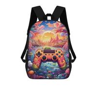 sinyumoney Sacs D'école Pour Enfants Imprimés En 3D Fantasy Game Controller Artwork -10 Sac À Dos De Voyage Léger, Sac À Livres, Sac D'école Pour Enfants Garçons Et Filles 17inch
