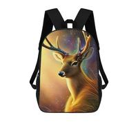 sinyumoney Sacs D'école Pour Enfants Imprimés En 3D Galactic Deer Majesty -2 Sac À Dos De Voyage Léger, Sac À Livres, Sac D'école Pour Enfants Garçons Et Filles 17inch