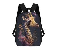 sinyumoney Sacs D'école Pour Enfants Imprimés En 3D Galactic Giraffe A Cosmic Portrait Sac À Dos De Voyage Léger, Sac À Livres, Sac D'école Pour Enfants Garçons Et Filles 17inch