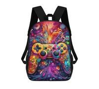 sinyumoney Sacs D'école Pour Enfants Imprimés En 3D Gaming Controller Artwork Sac À Dos De Voyage Léger, Sac À Livres, Sac D'école Pour Enfants Garçons Et Filles 17inch
