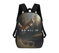 sinyumoney Sacs D'école Pour Enfants Imprimés En 3D Go All In Motivation Sac À Dos De Voyage Léger, Sac À Livres, Sac D'école Pour Enfants Garçons Et Filles 17inch