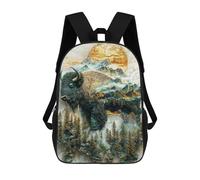 sinyumoney Sacs D'école Pour Enfants Imprimés En 3D Guardian of The Wilds Sac À Dos De Voyage Léger, Sac À Livres, Sac D'école Pour Enfants Garçons Et Filles 17inch