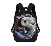 sinyumoney Sacs D'école Pour Enfants Imprimés En 3D Heavenly Harmony Yin Yang Sac À Dos De Voyage Léger, Sac À Livres, Sac D'école Pour Enfants Garçons Et Filles 17inch