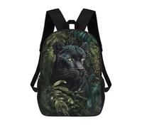 sinyumoney Sacs D'école Pour Enfants Imprimés En 3D Jaguar in The Jungle Sac À Dos De Voyage Léger, Sac À Livres, Sac D'école Pour Enfants Garçons Et Filles 17inch