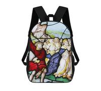 sinyumoney Sacs D'école Pour Enfants Imprimés En 3D King David Sac À Dos De Voyage Léger, Sac À Livres, Sac D'école Pour Enfants Garçons Et Filles 17inch