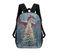 sinyumoney Sacs D'école Pour Enfants Imprimés En 3D Magical Winter Dragons Sac À Dos De Voyage Léger, Sac À Livres, Sac D'école Pour Enfants Garçons Et Filles 17inch