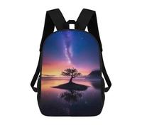 sinyumoney Sacs D'école Pour Enfants Imprimés En 3D Milky Way Tree Sac À Dos De Voyage Léger, Sac À Livres, Sac D'école Pour Enfants Garçons Et Filles 17inch