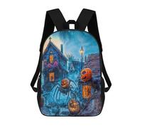 sinyumoney Sacs D'école Pour Enfants Imprimés En 3D Monsters And Pumpkins on Halloween Sac À Dos De Voyage Léger, Sac À Livres, Sac D'école Pour Enfants Garçons Et Filles 17inch
