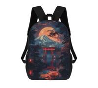 sinyumoney Sacs D'école Pour Enfants Imprimés En 3D Mystical Night Japanese Sac À Dos De Voyage Léger, Sac À Livres, Sac D'école Pour Enfants Garçons Et Filles 17inch