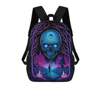 sinyumoney Sacs D'école Pour Enfants Imprimés En 3D Neon Forest The Enchanted Path Sac À Dos De Voyage Léger, Sac À Livres, Sac D'école Pour Enfants Garçons Et Filles 17inch