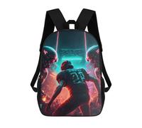 sinyumoney Sacs D'école Pour Enfants Imprimés En 3D Neon Gridiron Dreams Sac À Dos De Voyage Léger, Sac À Livres, Sac D'école Pour Enfants Garçons Et Filles 17inch