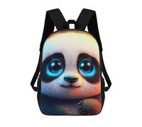 sinyumoney Sacs D'école Pour Enfants Imprimés En 3D Neon Panda Portrait Sac À Dos De Voyage Léger, Sac À Livres, Sac D'école Pour Enfants Garçons Et Filles 17inch