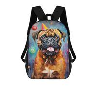 sinyumoney Sacs D'école Pour Enfants Imprimés En 3D Party Pug Celebration Sac À Dos De Voyage Léger, Sac À Livres, Sac D'école Pour Enfants Garçons Et Filles 17inch