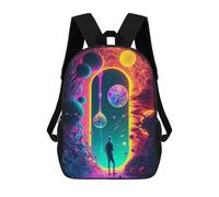 sinyumoney Sacs D'école Pour Enfants Imprimés En 3D Portal to Another World -5 Sac À Dos De Voyage Léger, Sac À Livres, Sac D'école Pour Enfants Garçons Et Filles 17inch