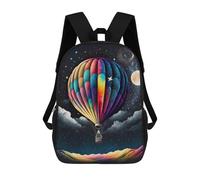sinyumoney Sacs D'école Pour Enfants Imprimés En 3D Rainbow Balloon Night Sky Sac À Dos De Voyage Léger, Sac À Livres, Sac D'école Pour Enfants Garçons Et Filles 17inch