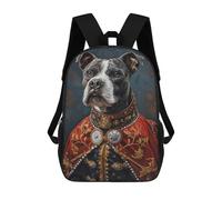 sinyumoney Sacs D'école Pour Enfants Imprimés En 3D Royal Dog Portrait Artwork-2 Sac À Dos De Voyage Léger, Sac À Livres, Sac D'école Pour Enfants Garçons Et Filles 17inch