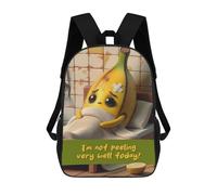 sinyumoney Sacs D'école Pour Enfants Imprimés En 3D Sick Banana In Bed Sac À Dos De Voyage Léger, Sac À Livres, Sac D'école Pour Enfants Garçons Et Filles 17inch