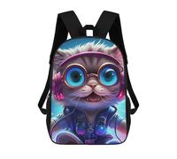 sinyumoney Sacs D'école Pour Enfants Imprimés En 3D Space Cat Adventurer -1 Sac À Dos De Voyage Léger, Sac À Livres, Sac D'école Pour Enfants Garçons Et Filles 17inch