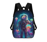 sinyumoney Sacs D'école Pour Enfants Imprimés En 3D Space Jellyfish Explorer Sac À Dos De Voyage Léger, Sac À Livres, Sac D'école Pour Enfants Garçons Et Filles 17inch