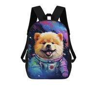 sinyumoney Sacs D'école Pour Enfants Imprimés En 3D Space Pomeranian Explorer Sac À Dos De Voyage Léger, Sac À Livres, Sac D'école Pour Enfants Garçons Et Filles 17inch