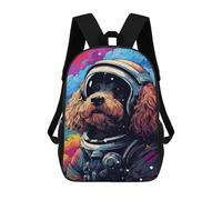 sinyumoney Sacs D'école Pour Enfants Imprimés En 3D Space Pup Adventure -60 Sac À Dos De Voyage Léger, Sac À Livres, Sac D'école Pour Enfants Garçons Et Filles 17inch