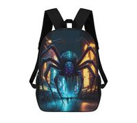 sinyumoney Sacs D'école Pour Enfants Imprimés En 3D Spider in Neon Cityscape Sac À Dos De Voyage Léger, Sac À Livres, Sac D'école Pour Enfants Garçons Et Filles 17inch