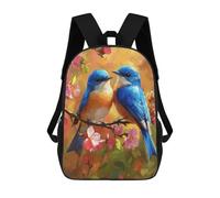 sinyumoney Sacs D'école Pour Enfants Imprimés En 3D Spring Birds in Bloom Sac À Dos De Voyage Léger, Sac À Livres, Sac D'école Pour Enfants Garçons Et Filles 17inch