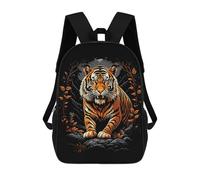 sinyumoney Sacs D'école Pour Enfants Imprimés En 3D Tiger Wild Life Pop Art Sac À Dos De Voyage Léger, Sac À Livres, Sac D'école Pour Enfants Garçons Et Filles 17inch