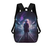 sinyumoney Sacs D'école Pour Enfants Imprimés En 3D Train Tunnel Phantom Sac À Dos De Voyage Léger, Sac À Livres, Sac D'école Pour Enfants Garçons Et Filles 17inch