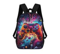 sinyumoney Sacs D'école Pour Enfants Imprimés En 3D Vibrant Gaming Controller Artwork -48 Sac À Dos De Voyage Léger, Sac À Livres, Sac D'école Pour Enfants Garçons Et Filles 17inch