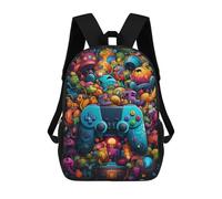 sinyumoney Sacs D'école Pour Enfants Imprimés En 3D Video Game Controller Fantasy Sac À Dos De Voyage Léger, Sac À Livres, Sac D'école Pour Enfants Garçons Et Filles 17inch