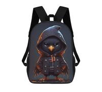 sinyumoney Sacs D'école Pour Enfants Imprimés En 3D Wizard The Crow Sac À Dos De Voyage Léger, Sac À Livres, Sac D'école Pour Enfants Garçons Et Filles 17inch