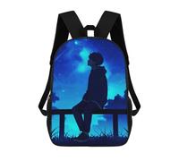 sinyumoney Sad Boy Sac À Dos Scolaire Pour Filles Et Garçons, Avec Poche, Sac À Dos Tendance Pour Enfants 17inch