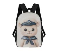sinyumoney Sailor Bear Nursery Boy Sacs À Dos Scolaires, Sacs À Dos Décontractés Pour L'école, Le Travail Et Les Voyages, Pour Adolescents, Filles, Garçons, Femmes Et Hommes 17inch