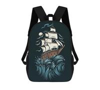 sinyumoney Sailor Struggle Sac À Dos Enfant, Cartable Imprimé En 3D Pour Garçons Et Adolescents 17inch