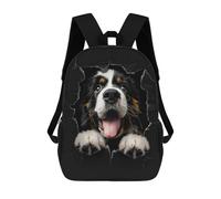 sinyumoney Saint Bernard 17inch Sacs À Dos Scolaires Imprimés En 3D - Sacs À Dos Tendance Pour Garçons Du Primaire Et Du Collège