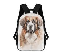 sinyumoney Saint Bernard Dog 17inch Sac À Dos Scolaire Imprimé En 3D Pour Enfants, Style Décontracté Et Tendance, Idéal Pour Les Voyages Et Les Études.