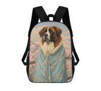 sinyumoney Saint Bernard Geisha Sacs À Dos, Sac À Dos Enfant, Sac D'école, Sac À Dos De Voyage Imprimé En 3D, Accessoire De Mode, Sac À Dos Imperméable Pour Enfants 17inch