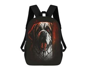 sinyumoney Saint Bernard's Gaze Sac À Dos Enfant Tendance Et Amusant, Sac À Dos Pour Garçons Et Adolescents, Sac D'école Imprimé En 3D Pour Garçons 17inch