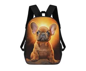 sinyumoney Saint Frenchie Sacs À Dos Pour Enfants, Sac À Dos Scolaire Imprimé En 3D Pour Enfants, Sac À Dos De Voyage, Sac À Livres Pour Enfants 17inch Sac D'école
